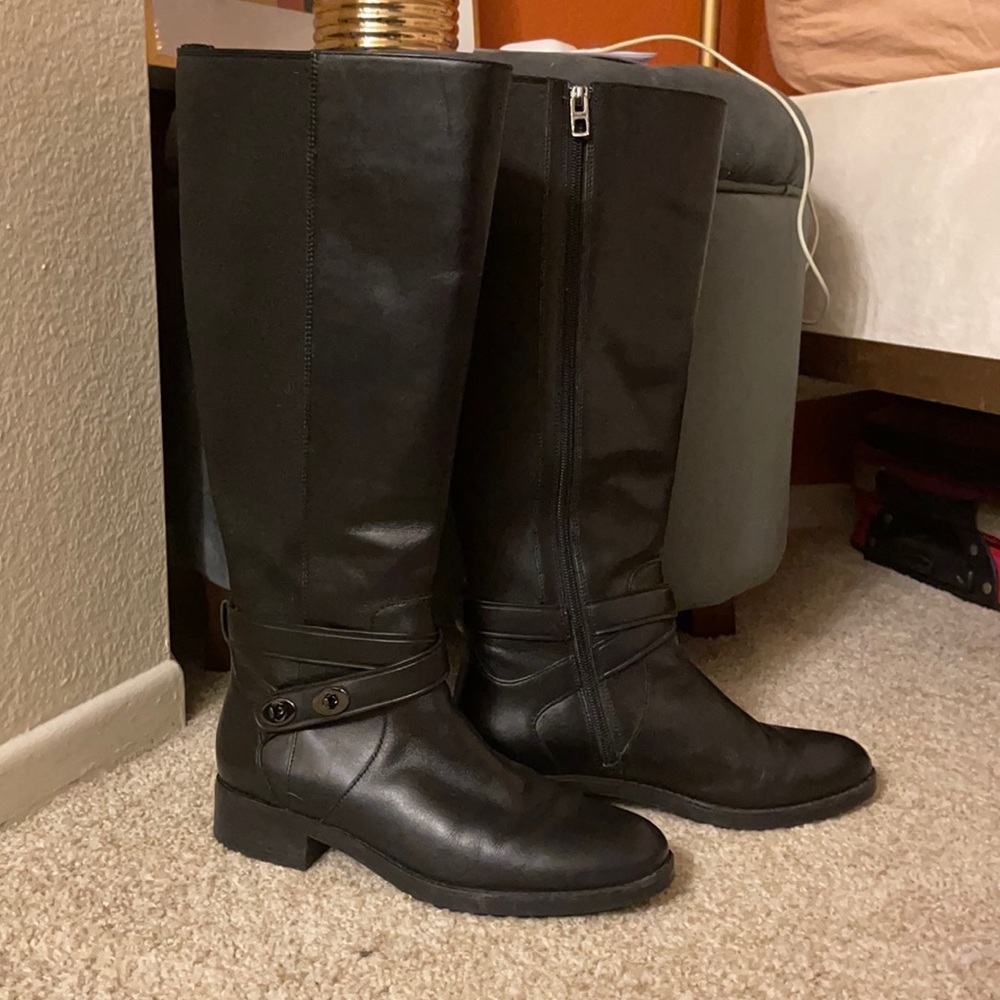 // SOLD // Coach Black Leather Knee High Boots
